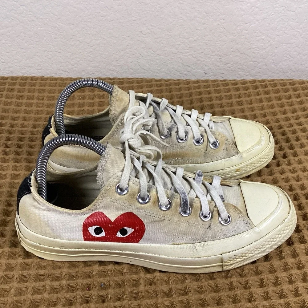 Converse x COMME des GARCONS PLAY Chuck 70 Ox White 150207C Men's 6 Women's 8